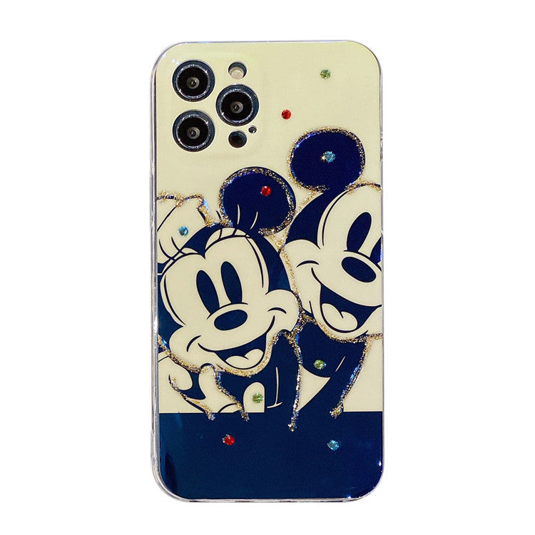 iPhone 12 / 11promax Blue light black-and-white Mickey  iPhone 12 / 11promax phone case