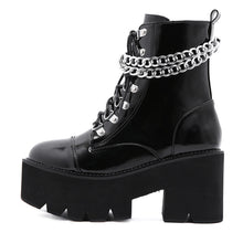 Load image into Gallery viewer, Women&#39;s Chain Thick Soled boots
