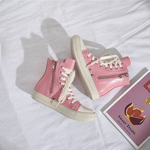 Load image into Gallery viewer, INS™️ Pink High Top Womens Sneakers
