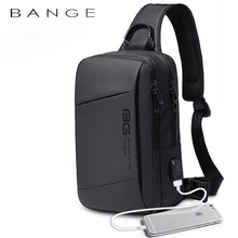 Load image into Gallery viewer, BANGE™️ New Outdoor Sports Technology USB Casual Shoulder Men&#39;s Bag
