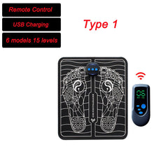 Load image into Gallery viewer, EMS Pulse Foot Massager With Remote For Pain Relief
