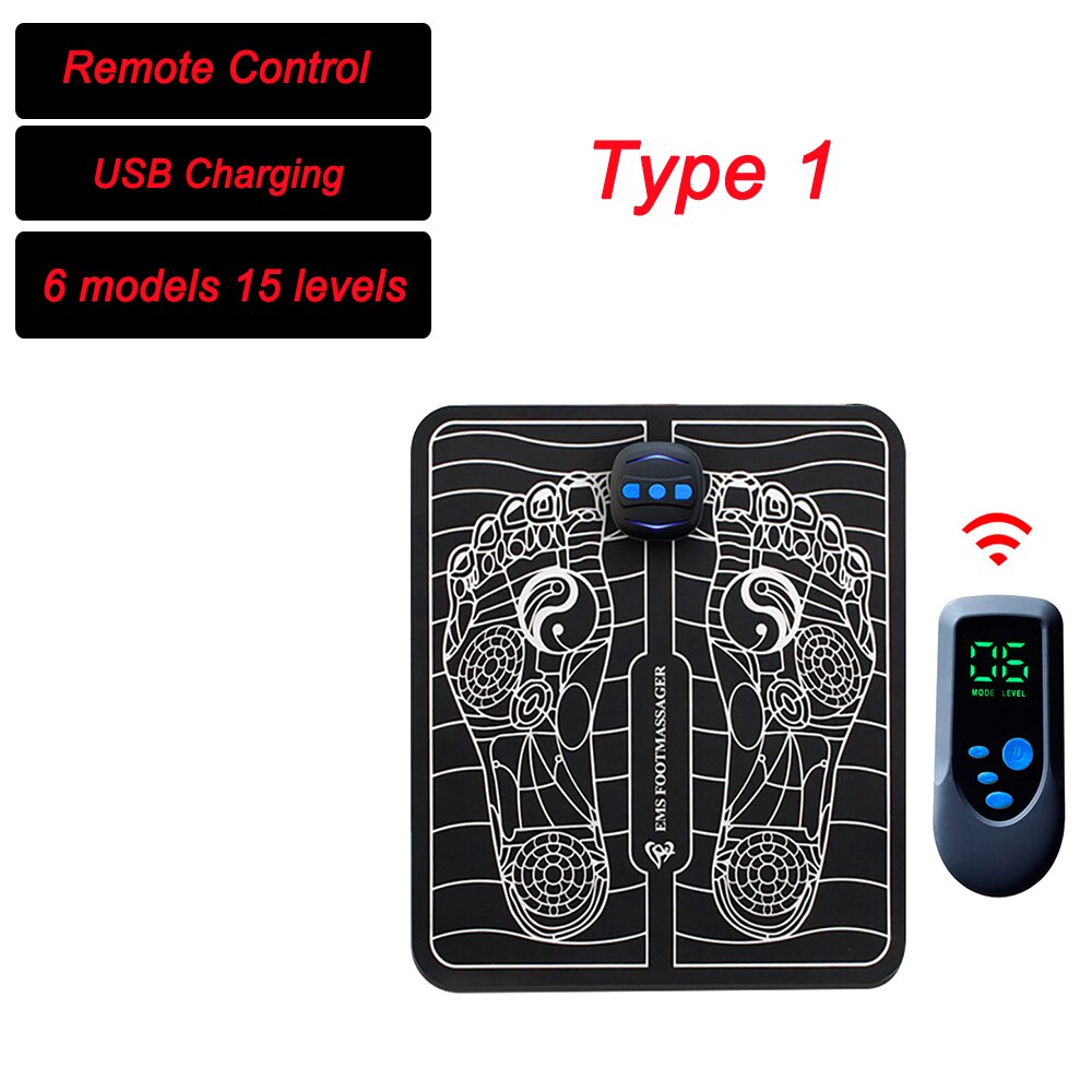 EMS Pulse Foot Massager With Remote For Pain Relief