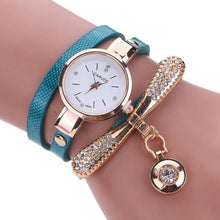 Load image into Gallery viewer, Women Watches  Casual Bracelet Relogio Leather Band Rhinestone
