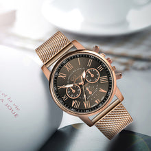 Load image into Gallery viewer, Ladies Watches Luxury Chic Quartz Sport Military Stainless Steel Dial Leather Band Wrist Watch montre femme marque de luxe 2019 - Shoppin Daily
