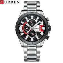 Load image into Gallery viewer, Men&#39;s Watch Six Hand Watch Quartz Watch Steel Band Calendar
