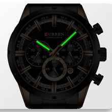 Load image into Gallery viewer, CURREN New Fashion Watches with Stainless Steel Top Brand Luxury Sports Chronograph Quartz Watch Men Relogio Masculino - Shoppin Daily
