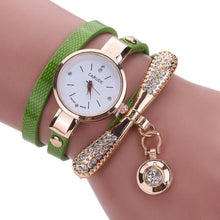 Load image into Gallery viewer, Women Watches  Casual Bracelet Relogio Leather Band Rhinestone
