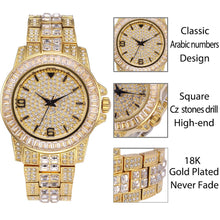 Load image into Gallery viewer, MISSFOX V291 Classic Arabic Watch Men Top Brand Luxury Men Watch Waterproof Male Clock Full Diamond Quartz Iced Out Watch With Box - Shoppin Daily
