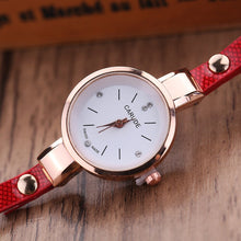 Load image into Gallery viewer, Women Watches  Casual Bracelet Relogio Leather Band Rhinestone
