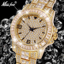 Load image into Gallery viewer, MISSFOX V291 Classic Arabic Watch Men Top Brand Luxury Men Watch Waterproof Male Clock Full Diamond Quartz Iced Out Watch With Box - Shoppin Daily
