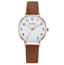 Load image into Gallery viewer, Women Watches Simple Vintage Small Watch Leather Strap Casual Sports Wrist Clock Dress Wristwatches Reloj mujer - Shoppin Daily
