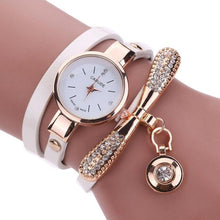 Load image into Gallery viewer, Women Watches  Casual Bracelet Relogio Leather Band Rhinestone
