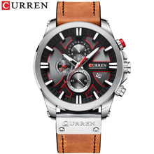 Load image into Gallery viewer, CURREN Watch Chronograph Sport Mens Watches Quartz Clock Leather Male Wristwatch Relogio Masculino Fashion Gift for Men - Shoppin Daily
