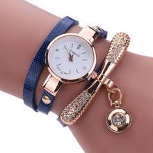 Load image into Gallery viewer, Women Watches  Casual Bracelet Relogio Leather Band Rhinestone
