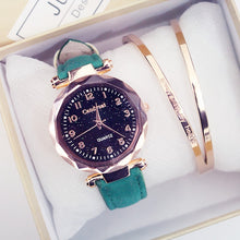 Load image into Gallery viewer, Quartz Wristwatches Fashion Starry Sky Women Watches  Leather Ladies Bracelet Watch - Shoppin Daily
