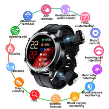 Load image into Gallery viewer, T10 Smartwatch 2-In-1 includes built in wireless ear pods and strap
