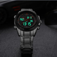 Load image into Gallery viewer, NAVIFORCE Men&#39;s LED Digital Stainless Steel Quartz Watch - Shoppin Daily
