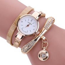 Load image into Gallery viewer, Women Watches  Casual Bracelet Relogio Leather Band Rhinestone
