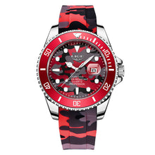 Load image into Gallery viewer, LIGE Men&#39;s 30M Waterproof Watch Silicone Camo
