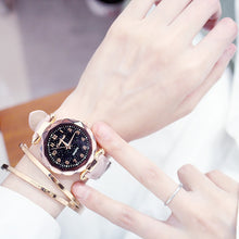 Load image into Gallery viewer, Quartz Wristwatches Fashion Starry Sky Women Watches  Leather Ladies Bracelet Watch - Shoppin Daily
