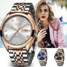 Load image into Gallery viewer, LIGE New Rose Gold Women Watch Business Quartz Watch Ladies Top Brand Luxury Female Wrist Watch Girl Clock Relogio Feminin - Shoppin Daily
