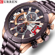 Load image into Gallery viewer, Men&#39;s Watch Six Hand Watch Quartz Watch Steel Band Calendar
