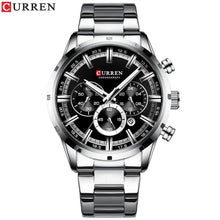 Load image into Gallery viewer, CURREN New Fashion Watches with Stainless Steel Top Brand Luxury Sports Chronograph Quartz Watch Men Relogio Masculino - Shoppin Daily
