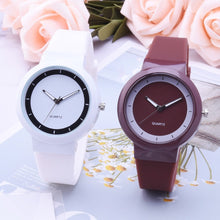 Load image into Gallery viewer, Woman Fashion Silicone Band Analog Quartz Round Wrist Watch Watches Rhinestone quartz watch relogio feminino the women wrist A40 - Shoppin Daily
