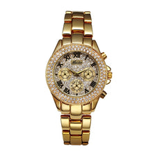 Load image into Gallery viewer, MISSFOX 1846  Women Watches Luxury Watch Women Fashion Fake Chronograph Roman Numerals 18K Gold Ladies Watches Quartz Wristwatch - Shoppin Daily
