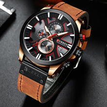 Load image into Gallery viewer, CURREN Watch Chronograph Sport Mens Watches Quartz Clock Leather Male Wristwatch Relogio Masculino Fashion Gift for Men - Shoppin Daily
