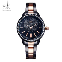 Load image into Gallery viewer, Rose Gold Watch Women Quartz Watches Ladies Top Brand Crystal Luxury Female Wrist Watch - Shoppin Daily
