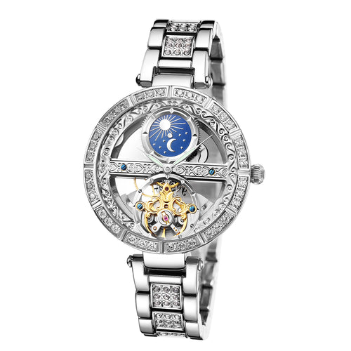 Woman Watch Ladies Clock Luxury Fashion Female Mechanical Watches Wristwatches - Shoppin Daily