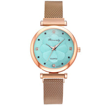 Load image into Gallery viewer, Fashion 5pcs Set Women Watches Luxury Magnet Buckle Flower Rhinestone Watch Ladies Quartz Wrist Watch Bracelet Set Reloj Mujer - Shoppin Daily
