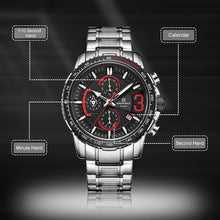 Load image into Gallery viewer, NAVIFORCE Chronograph Watch Mens Watches Top Brand Fashion Business Wristwatch Sport Quartz Date Waterproof Clock Male 2020 New - Shoppin Daily
