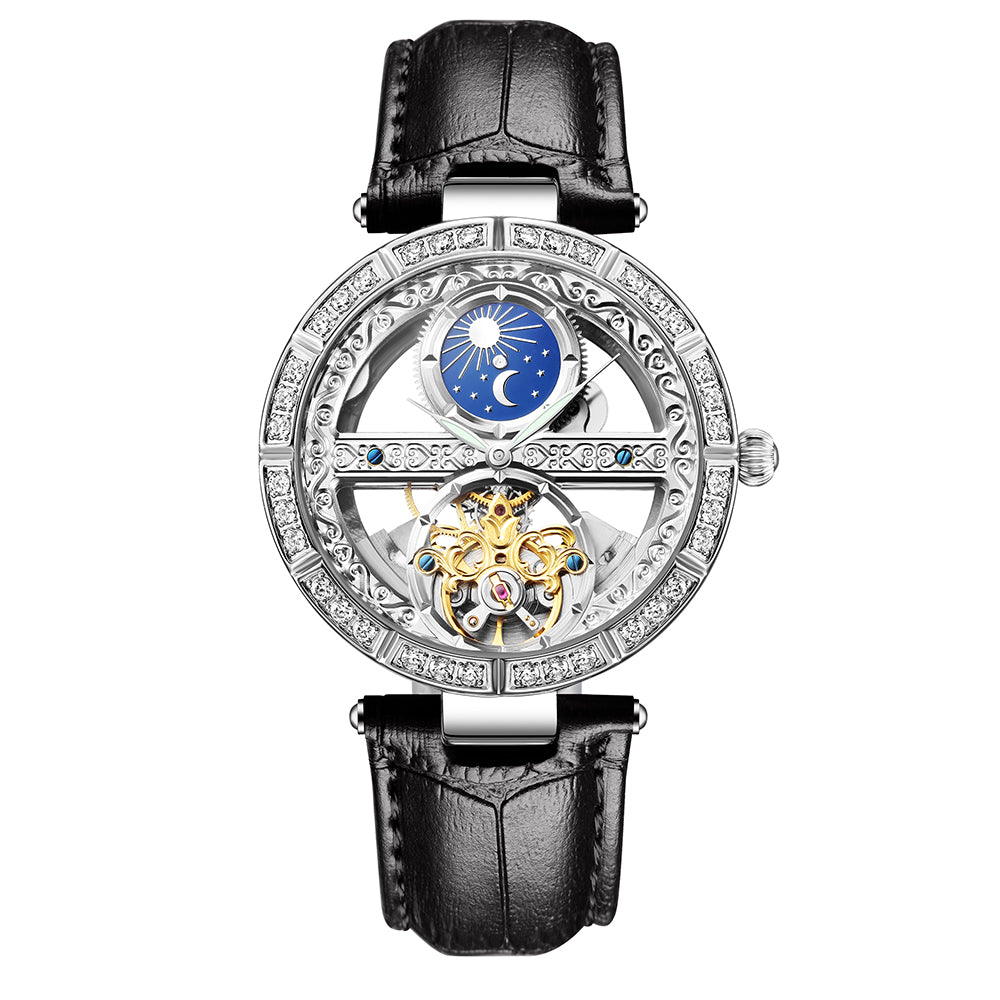 Woman Watch Ladies Clock Luxury Fashion Female Mechanical Watches Wristwatches - Shoppin Daily