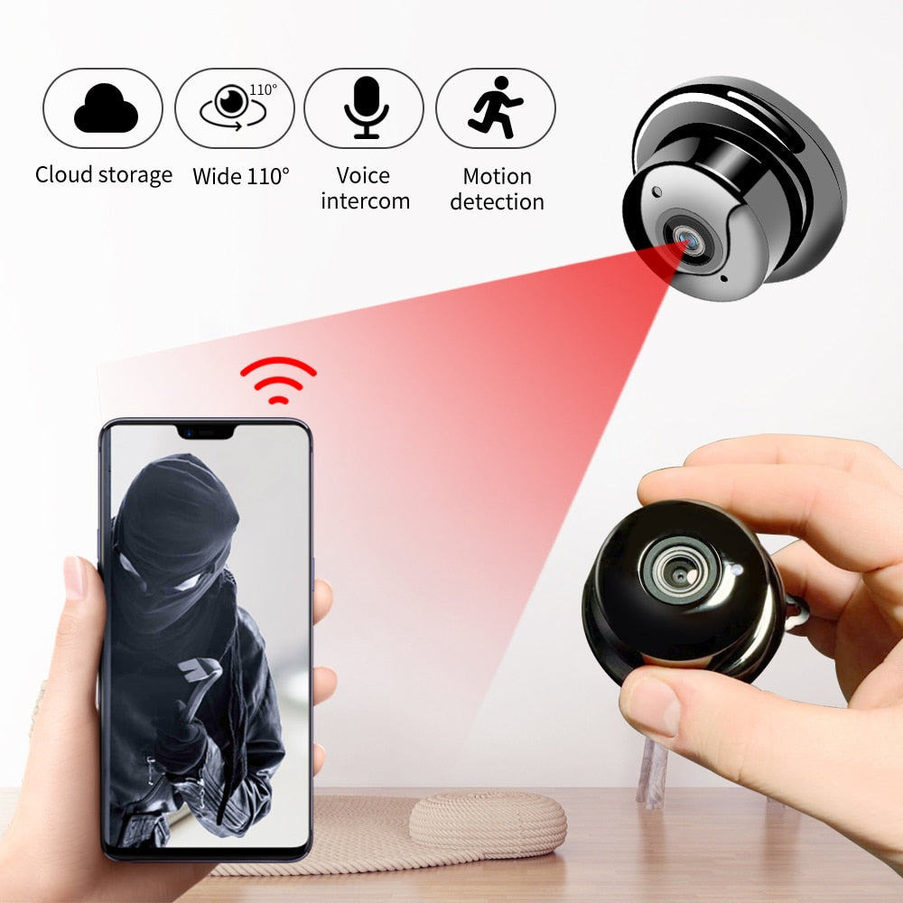 1080P Wireless Mini WiFi Home Security  Camera